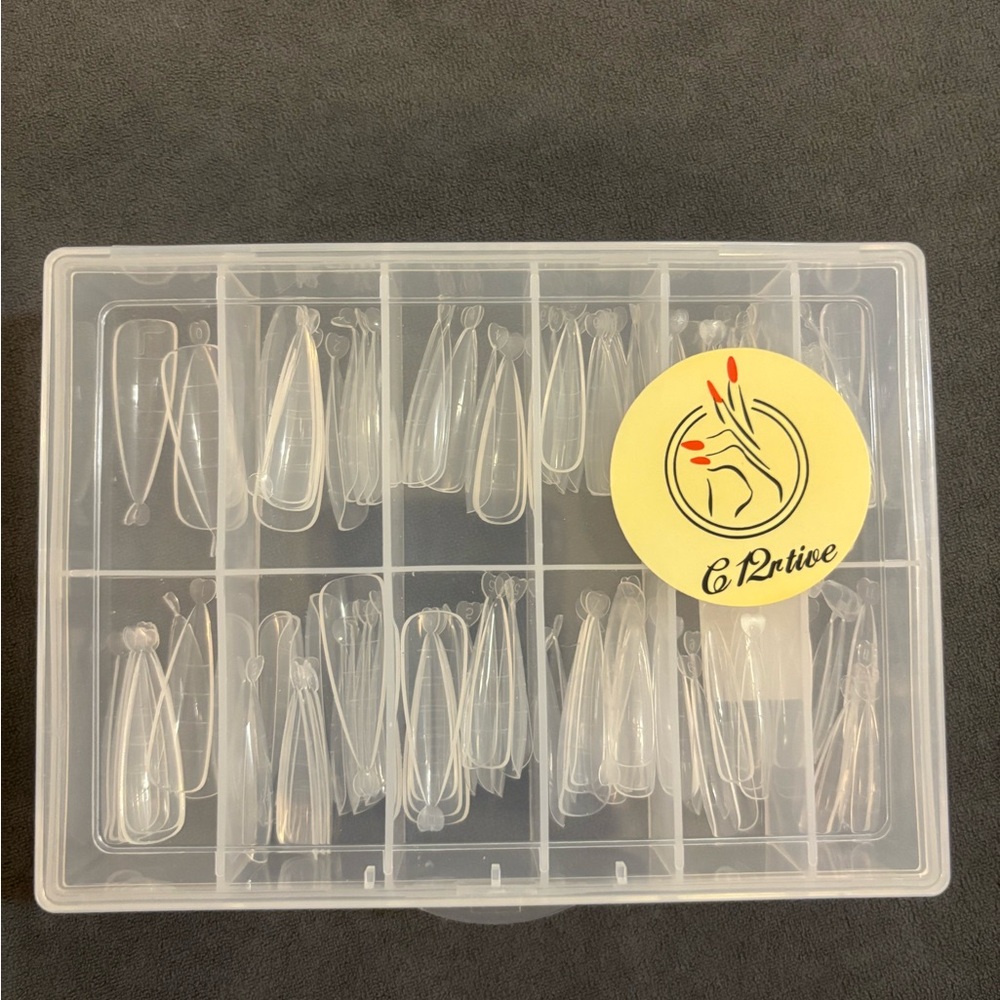 120 pcs reusable Dual Nail Forms for polygel in 12 sizes